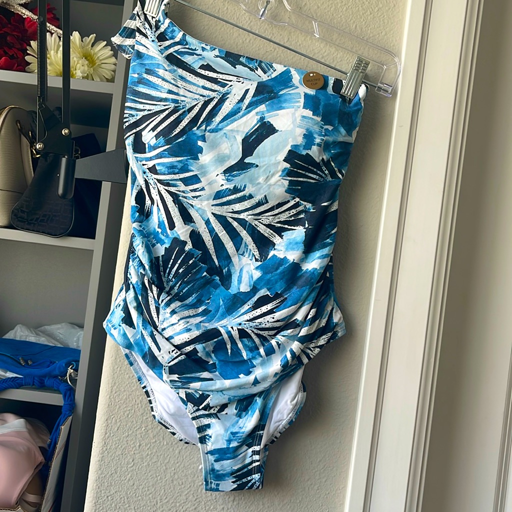 135 Nip Tick One Shoulder SwimsuitBlues